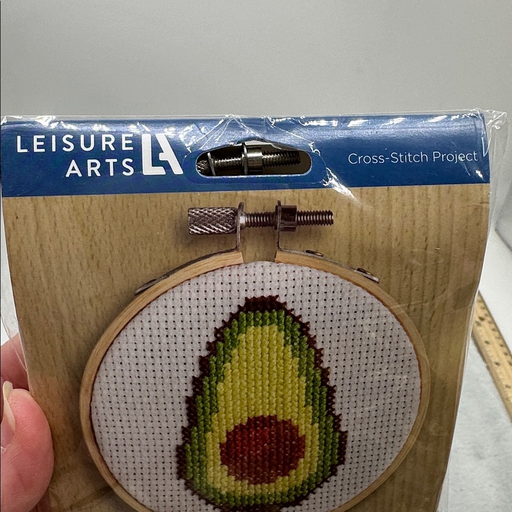Leisure Arts Mini Maker Cross Stitch Kit with Avocado Design - Picture 3 of 5